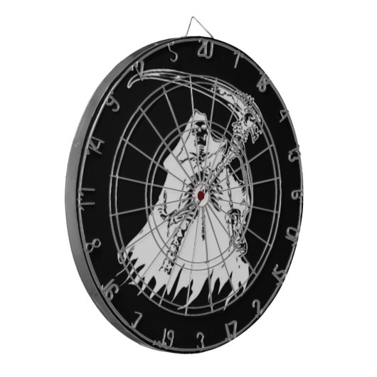 Dart Board voor zwart-wit en wit roer Dartbord (Voorkant Links)