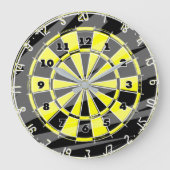 Dart board wall klok voor grote ventilatoren en li (Voorkant)