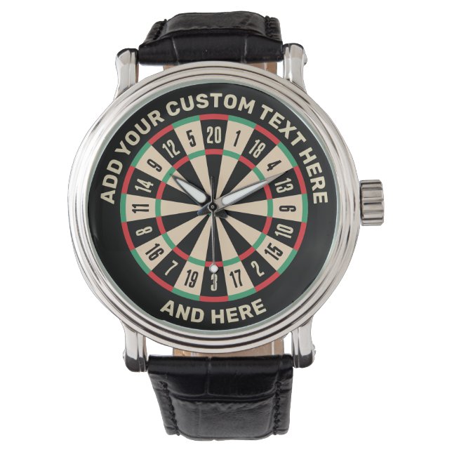Dart Board Watch Horloge (Voorkant)