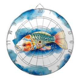 Dart Board - Waterverf Serie: Koi Fish Dartbord