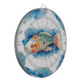 Dart Board - Waterverf Serie: Koi Fish Dartbord (Voorkant Links)