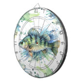 Dart Board - Waterverf Serie: Perch Dartbord (Voorkant Rechts)