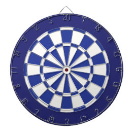 Dart Board: White, Royal en Navy Blue Dartbord