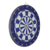 Dart Board: White, Royal en Navy Blue Dartbord (Voorkant Links)