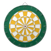 Dart Board: Wit, goud en groen Dartbord (Voorkant)