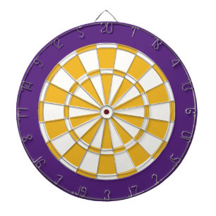 Dart Board: Wit, goud en Paars Dartbord