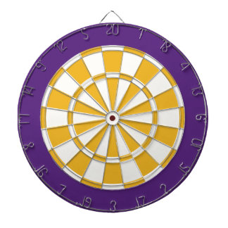 Dart Board: Wit, goud en Paars Dartbord