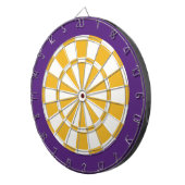 Dart Board: Wit, goud en Paars Dartbord (Voorkant Rechts)