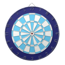 Dart Board: wit, lichtblauw en zeemacht Dartbord