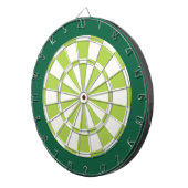 Dart Board: Wit, Limoen en groen Dartbord (Voorkant Rechts)