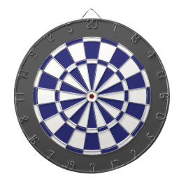 Dart Board: Wit, marineblauw en steenkoolgrijs Dartbord