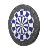 Dart Board: Wit, marineblauw en steenkoolgrijs Dartbord (Voorkant Rechts)