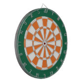 Dart Board: wit, Oranje en donkergroen Dartbord (Voorkant Links)