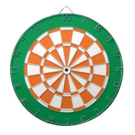 Dart Board: wit, Oranje en groen Dartbord