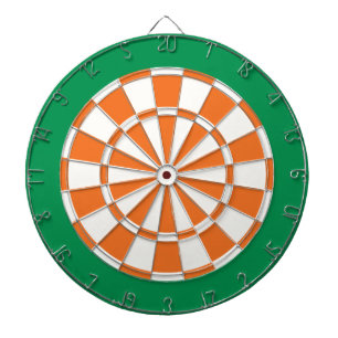 Dart Board: wit, Oranje en groen Dartbord