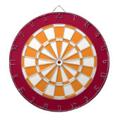 Dart Board: Wit, Oranje en leeuwen Dartbord (Voorkant)