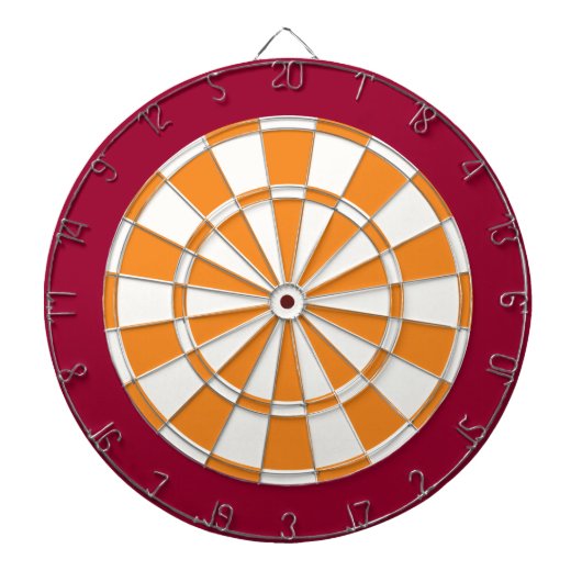 Dart Board: Wit, Oranje en leeuwen Dartbord (Voorkant)