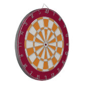 Dart Board: Wit, Oranje en leeuwen Dartbord (Voorkant Links)