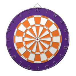 Dart Board: Wit, Oranje en Paars Dartbord