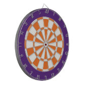 Dart Board: Wit, Oranje en Paars Dartbord (Voorkant Links)