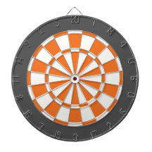 Dart Board: Wit, Oranje en steenkoolgrijs