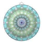 Dart Board Zacht Turquoise Mandala Dartbord (Voorkant)