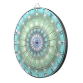 Dart Board Zacht Turquoise Mandala Dartbord (Voorkant Rechts)