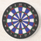 Dart Board Zandsteen Onderzetter (Voorkant)