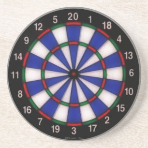 Dart Board Zandsteen Onderzetter