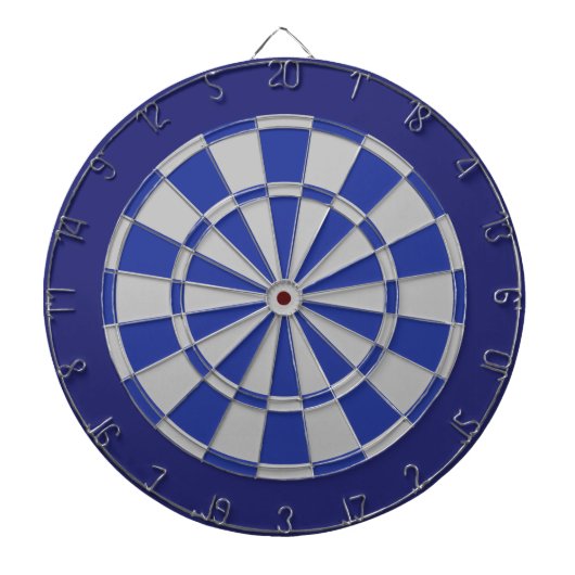 Dart Board: zilver grijs, blauw en zeemacht Dartbord (Voorkant)