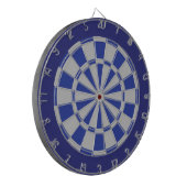 Dart Board: zilver grijs, blauw en zeemacht Dartbord (Voorkant Links)