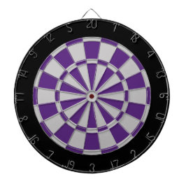 Dart Board: Zilver grijs, Paars en zwart Dartbord
