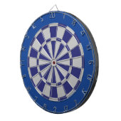 Dart Board: Zilver grijs, zeemacht en blauw Dartbord (Voorkant Rechts)
