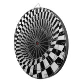Dart Board/zwart-wit Abstract Dartbord (Voorkant Rechts)