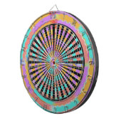 DART Chakra - Black n Blue Wheels Fan-scherm Dartbord (Voorkant Rechts)