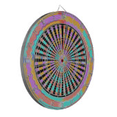 DART Chakra - Black n Blue Wheels Fan-scherm Dartbord (Voorkant Links)