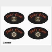 Dart Club Logo Oval Sticker (Vel)