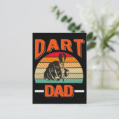 Dart Dad Dartboard Fathers Day Briefkaart (Staand voorkant)