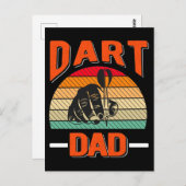 Dart Dad Dartboard Fathers Day Briefkaart (Voorkant / Achterkant)