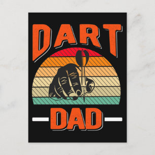 Dart Dad Dartboard Fathers Day Briefkaart