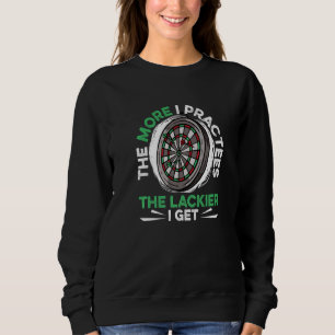 Dart Darts Player Hoe meer ik de luier beoefent Trui