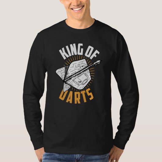 Dart Darts Player King of Data T-shirt (Voorkant)
