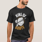 Dart Darts Player King of Data T-shirt (Voorkant)