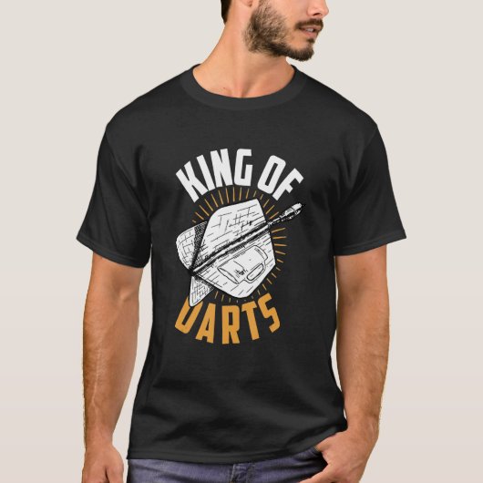 Dart Darts Player King of Data T-shirt (Voorkant)