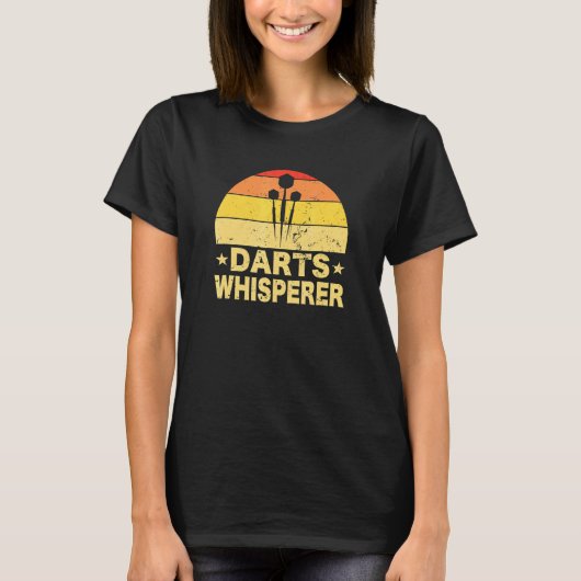 Dart Darts Whisperer Darts Player Dartboard Flight T-shirt (Voorkant)