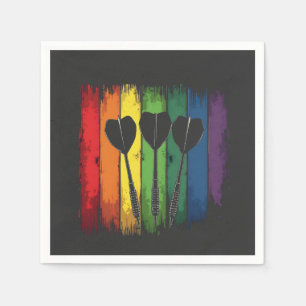 Dart Design met LGBTQ kleuren Servet
