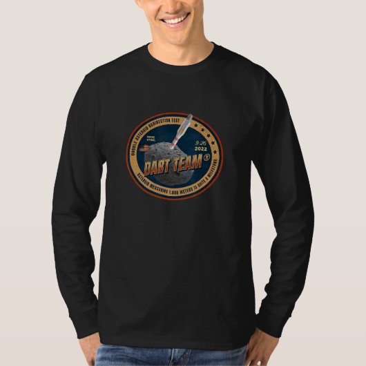 DART Double Asteroid Redirection Test T-shirt (Voorkant)