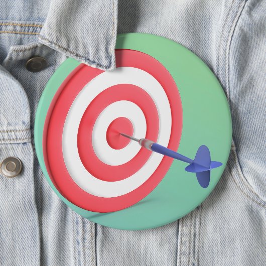 Dart en dartboard ronde button 6,0 cm (In situ)