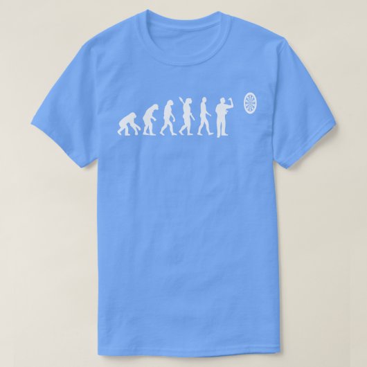 Dart Evolutie van aap naar kunstkoning Funny Gift T-shirt (Design voorkant)