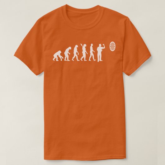 Dart Evolutie van aap naar kunstkoning Funny Gift T-shirt (Design voorkant)